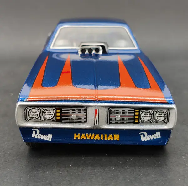 Revell “Hawaiian” Dodge Charger Funny Car Built Kit - Spotlight