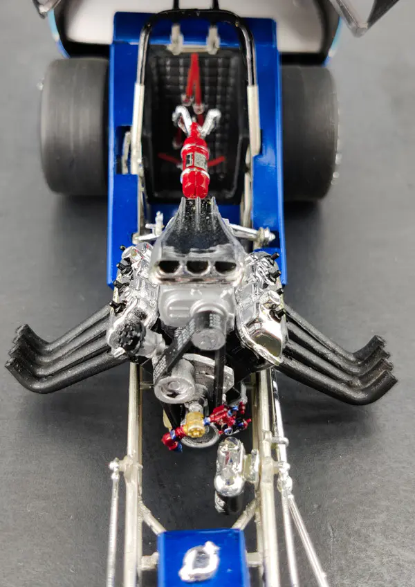 Revell “Hawaiian” Dodge Charger Funny Car Built Kit - Spotlight