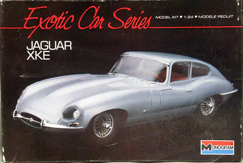 希少　1/8 モノグラム ジャガー Eタイプ Jaguar XK-E Coupe ジャガーEタイプ (グンゼ 1/24)＞ ビンテージガレージ ＞ 2018年