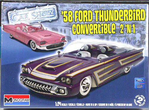 希少！激レア！当時物！Monogram '58 THUNDERBIRD 1958 Ford Thunderbird, Monogram PC89 (1958)