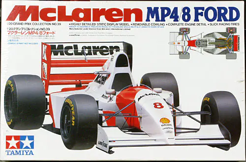 1/20 タミヤ マクラーレン・FORD MP4/8 A・セナ 金属パーツ使用