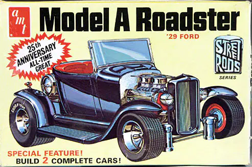 AMT 1929 Ford Model A Roadster - Build Two Complete Cars - Stock and Hot  Rod - Spotlight Hobbies