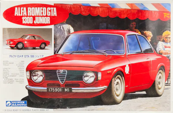 ベルグ Alfa Romeo GTA 1300 Junior 1/24 Gunze Sangyo Alfa Romeo GTA 1300 Junior - Spotlight Hobbies
