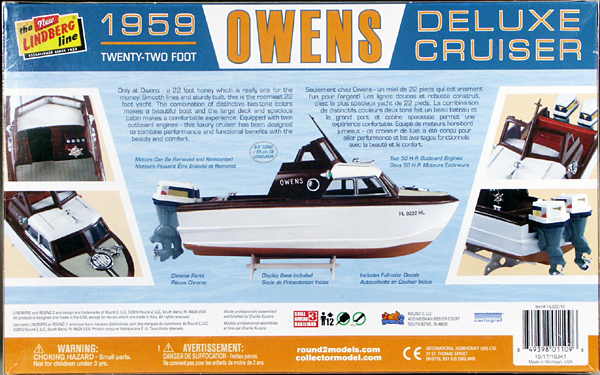 Lindberg 1959 Owens Deluxe Cruiser Twin Outboard Powerboat