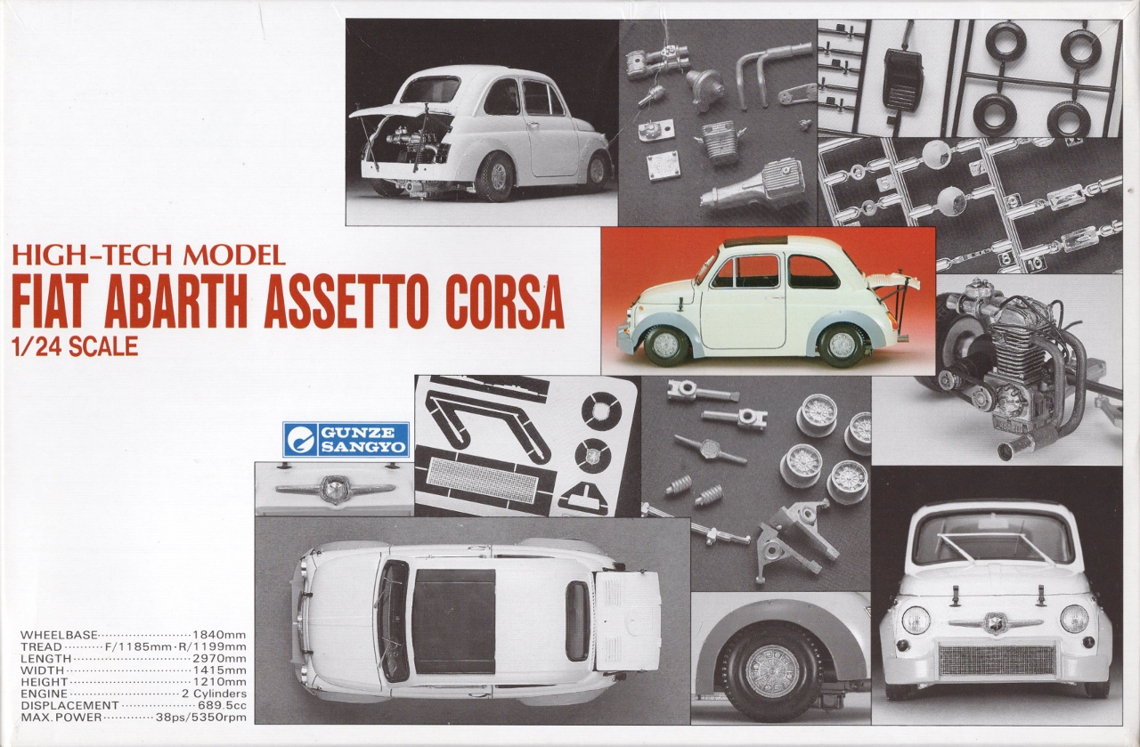 ミニカー HIGH-TECH MODELFiat Abarth Assetto Corsa Gunze Sangyo Fiat Abarth Assetto Corsa - High-Tech Model