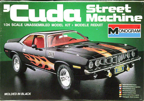 自動車 'Revel71 HEMI Cuda Street Machine 1:24 Monogram 1971 Plymouth Hemi Cuda Hardtop Street Machine