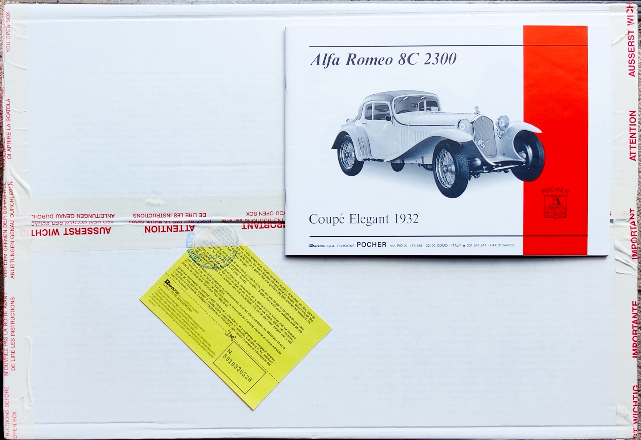 Pocher 1932 Alfa Romeo 8C 2300 Coupe Elegant - 1/8 Scale