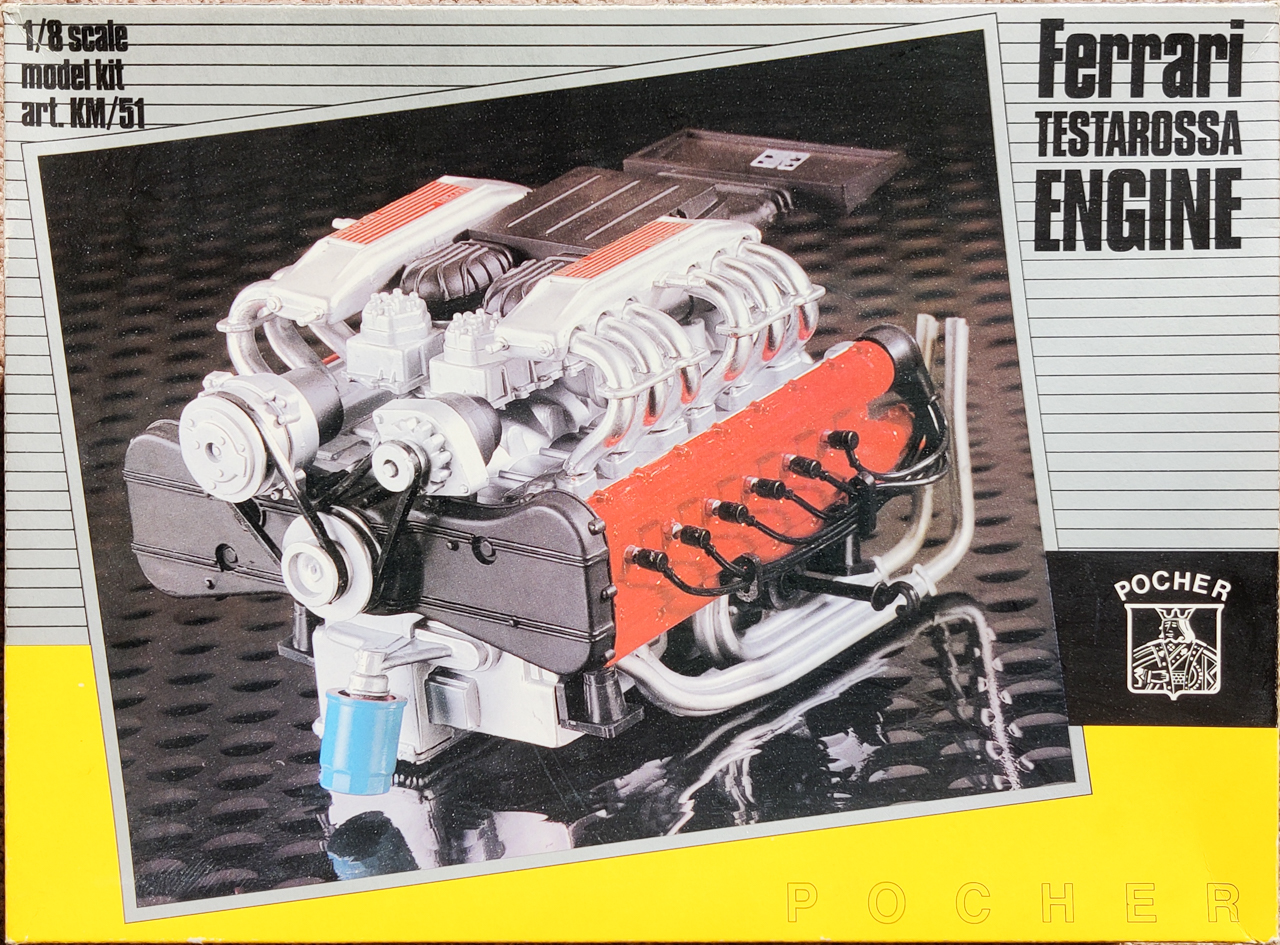 Pocher 1984 Ferrari Testarossa 5.0 Engine - 1/8 Scale - Spotlight