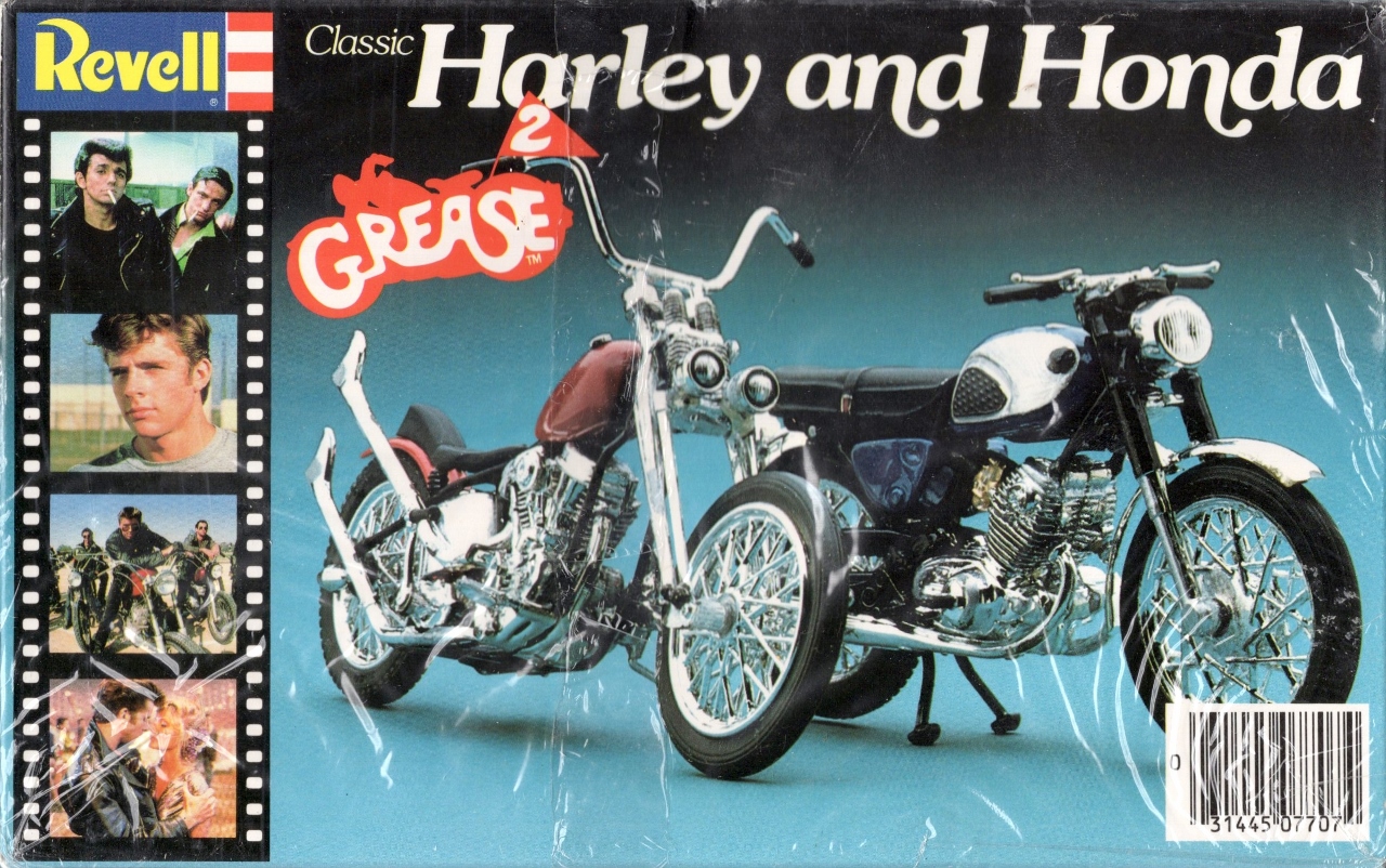 Revell "Grease 2" Harley and Honda Motorcycles Spotlight Hobbies