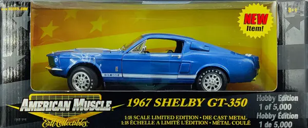 Ertl American Muscle 1/18 Scale 1967 Ford Mustang Shelby GT-350