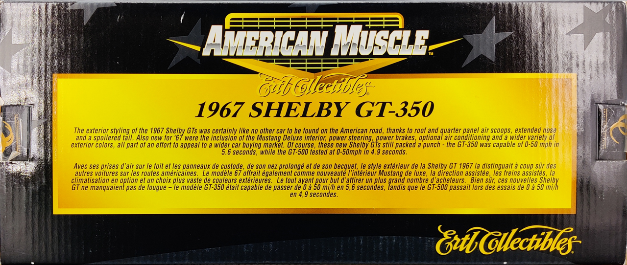 Ertl American Muscle 1/18 Scale 1967 Ford Mustang Shelby GT
