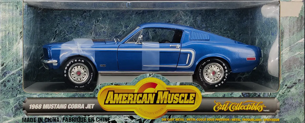 Maisto 1968 Ford Mustang GT Cobra Jet 1/18 | 1/18 | Model Araçlar