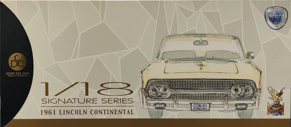 Lucky Die Cast 1961 Lincoln Continental Convertible - 1/18 Scale