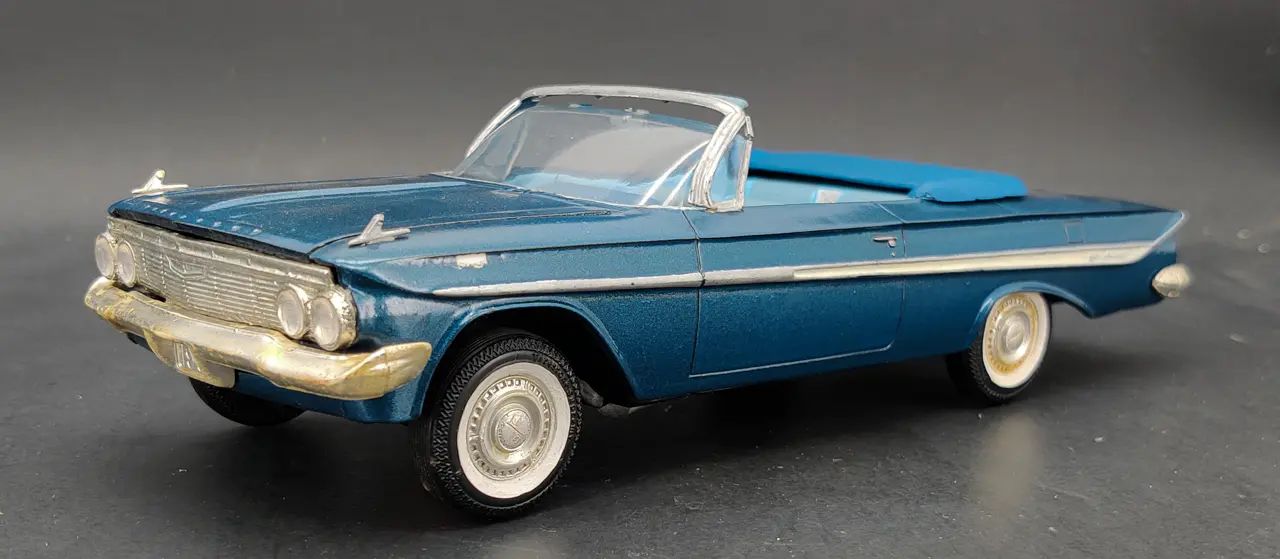 1961 Chevrolet Impala Convertible White with Red Interior