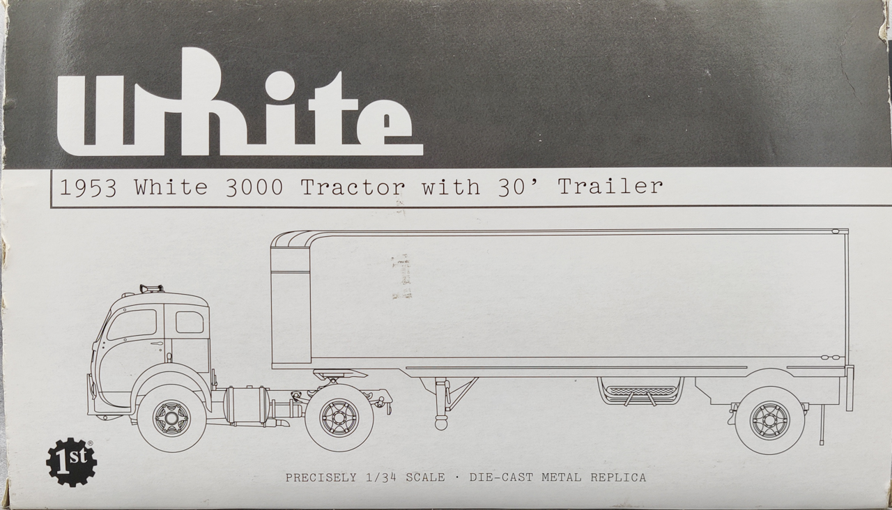 First Gear 1:34 - Tracteur White 3000 De 1953 Avec Remorque Mobil Oil - Modèle 19-1931