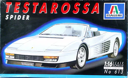 自動車 ITALERI TESTAROSSA SPIDER 1:16 Italeri Ferrari Testarossa Spider - 1/16 Scale - Spotlight Hobbies