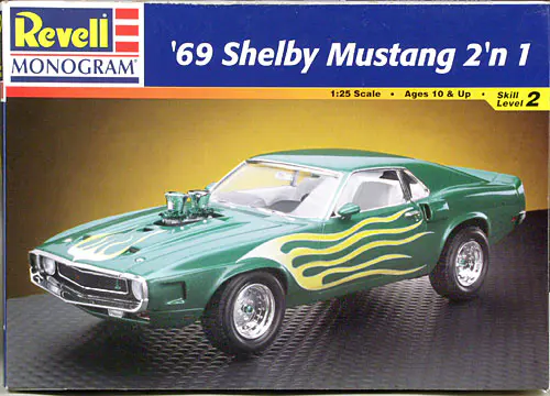 Revell 1969 Shelby 500 Ford Mustang Fastback 428 Cobra Jet 2 'n 1