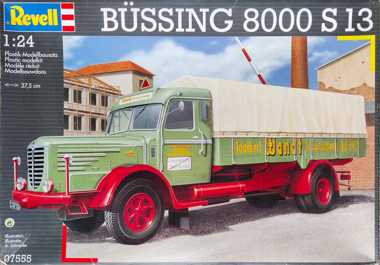 Revell Of Germany Bussing 8000 S13 Tarpaulin Covered Flatbed Truck