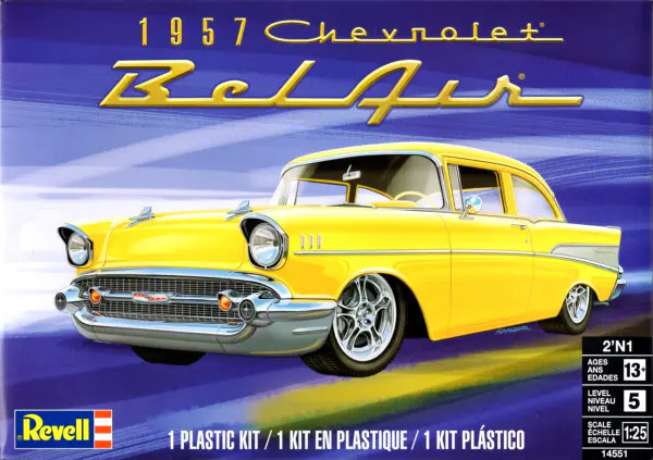 Revell 1957 Chevy Bel Air 2-Door Sedan - 2 'n 1 - Stock or Custom