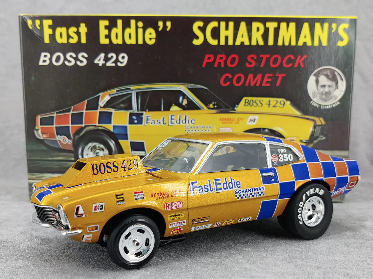 Jo-Han “Fast Eddie Schartman” Pro Stock Mercury Comet Built Kit