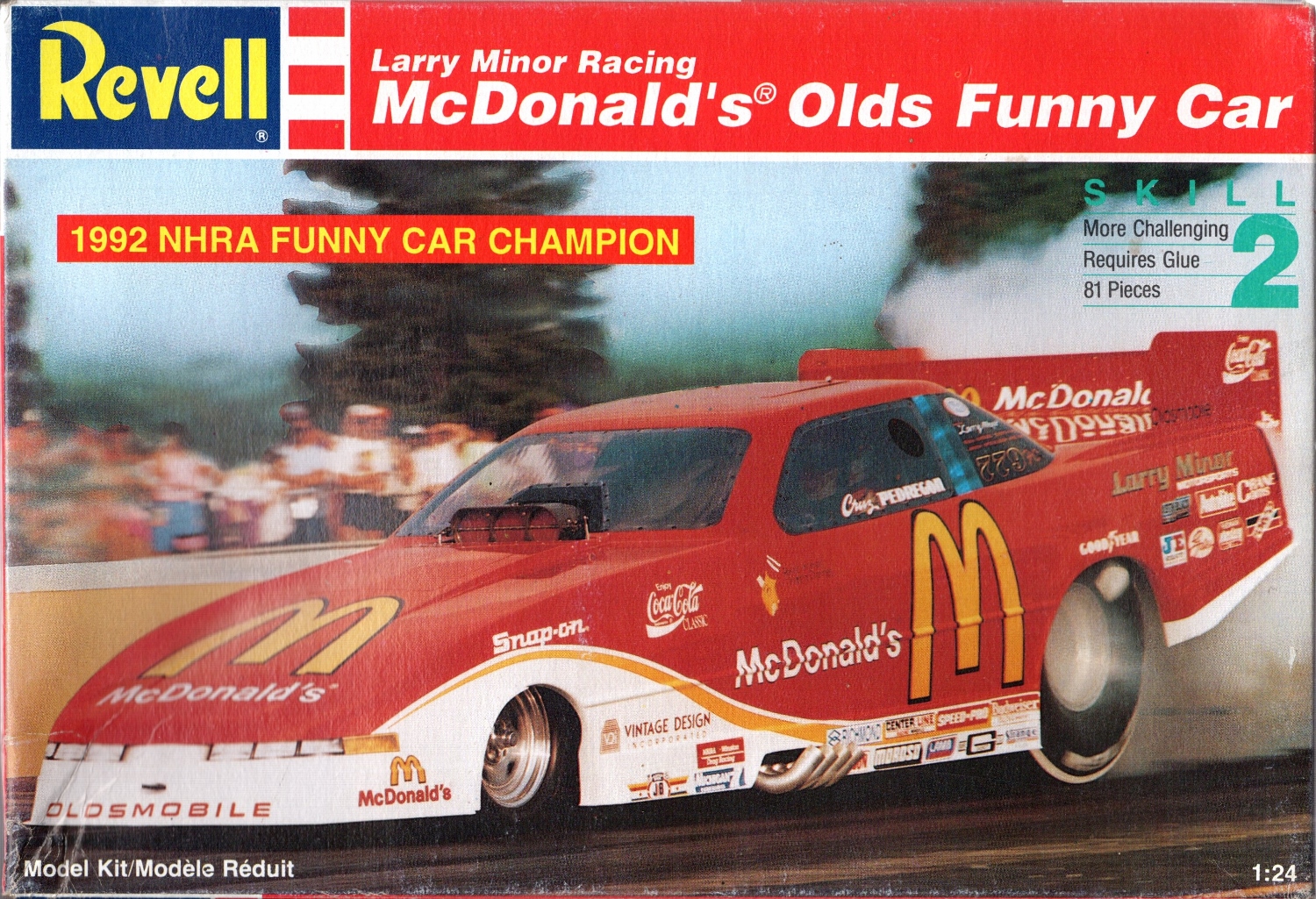 Revell Cruz Pedregon 1992 NHRA Champion 