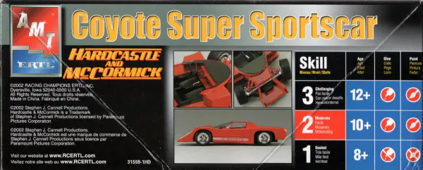 AMT “Hardcastle and McCormick” Coyote Super Sportscar - Spotlight