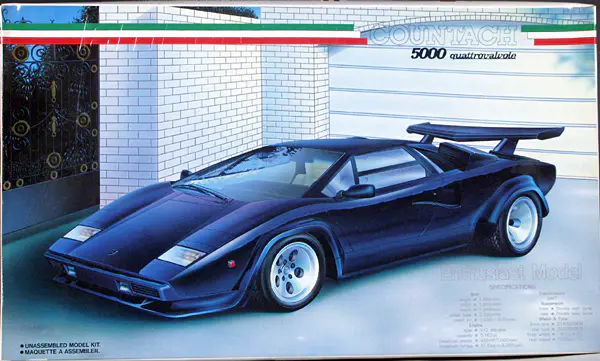 Fujimi Lamborghini Countach 5000 Quattrovalvole - Spotlight Hobbies
