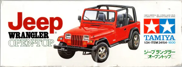 自動車 Tamiya Jeep Wrangler Open-Top 1/24 Tamiya 1/24 Jeep Wrangler open-top model kit 24154 | eBay
