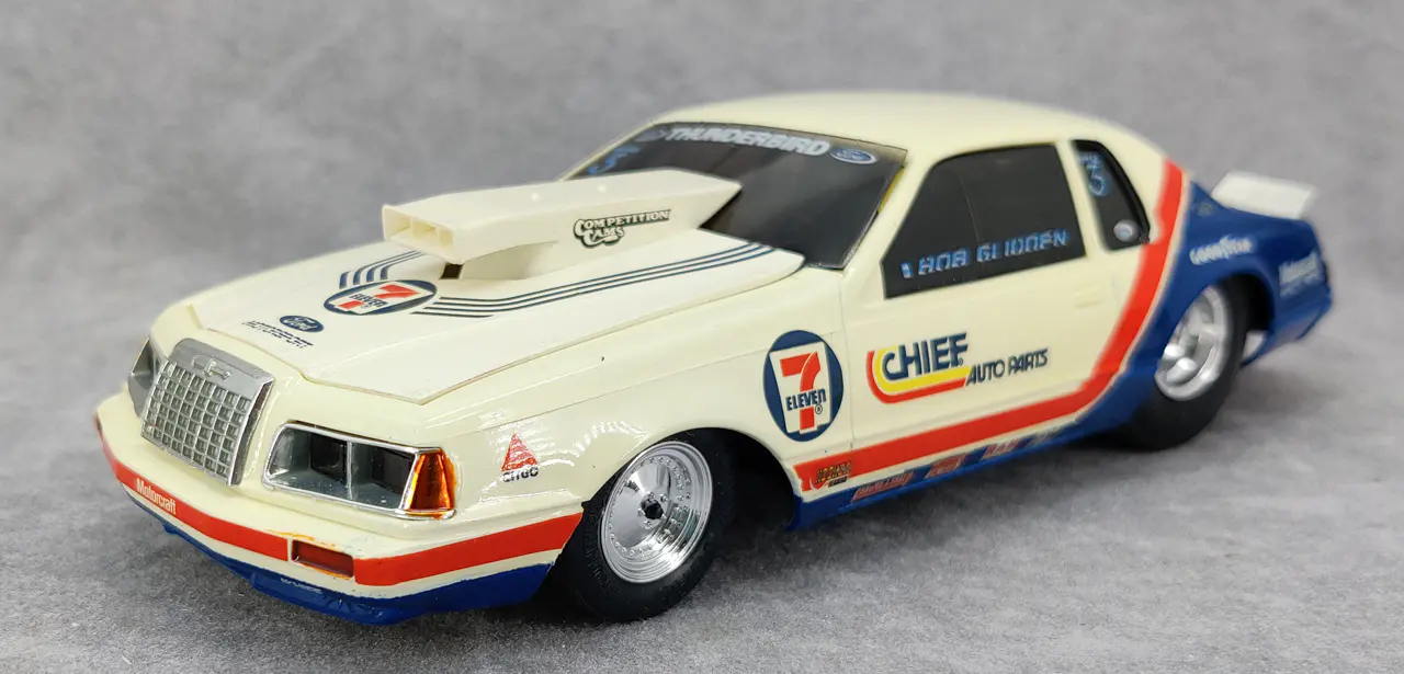 Monogram 1984 Ford Thunderbird Pro Stock “Bob Glidden” Built Kit 