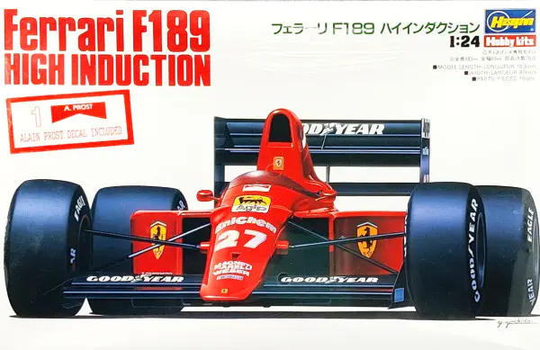 XO010 HASEGAWA 1/24 maquette voiture 23006 Ferrari F189 High Induction A Prost