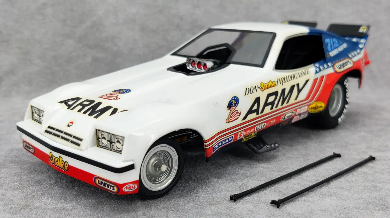 Revell “Don 'The Snake' Prudhomme” Chevy Monza Funny Car Built Kit