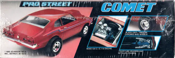 自動車 jo-han pro street comet Jo-Han 1971 Mercury Comet Pro Street - Spotlight Hobbies