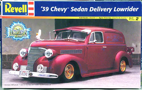 Revell 1939 Chevy sedan Blue Bomb series lowrider figure combo issue #29 1/64