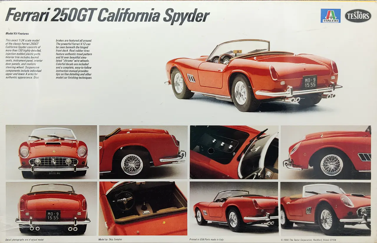 Testors/Italeri Ferrari 250GT California Spyder - Spotlight