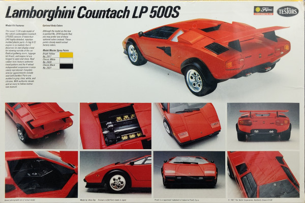 Testors/Fujimi Lamborghini Countach LP500s - Spotlight Hobbies