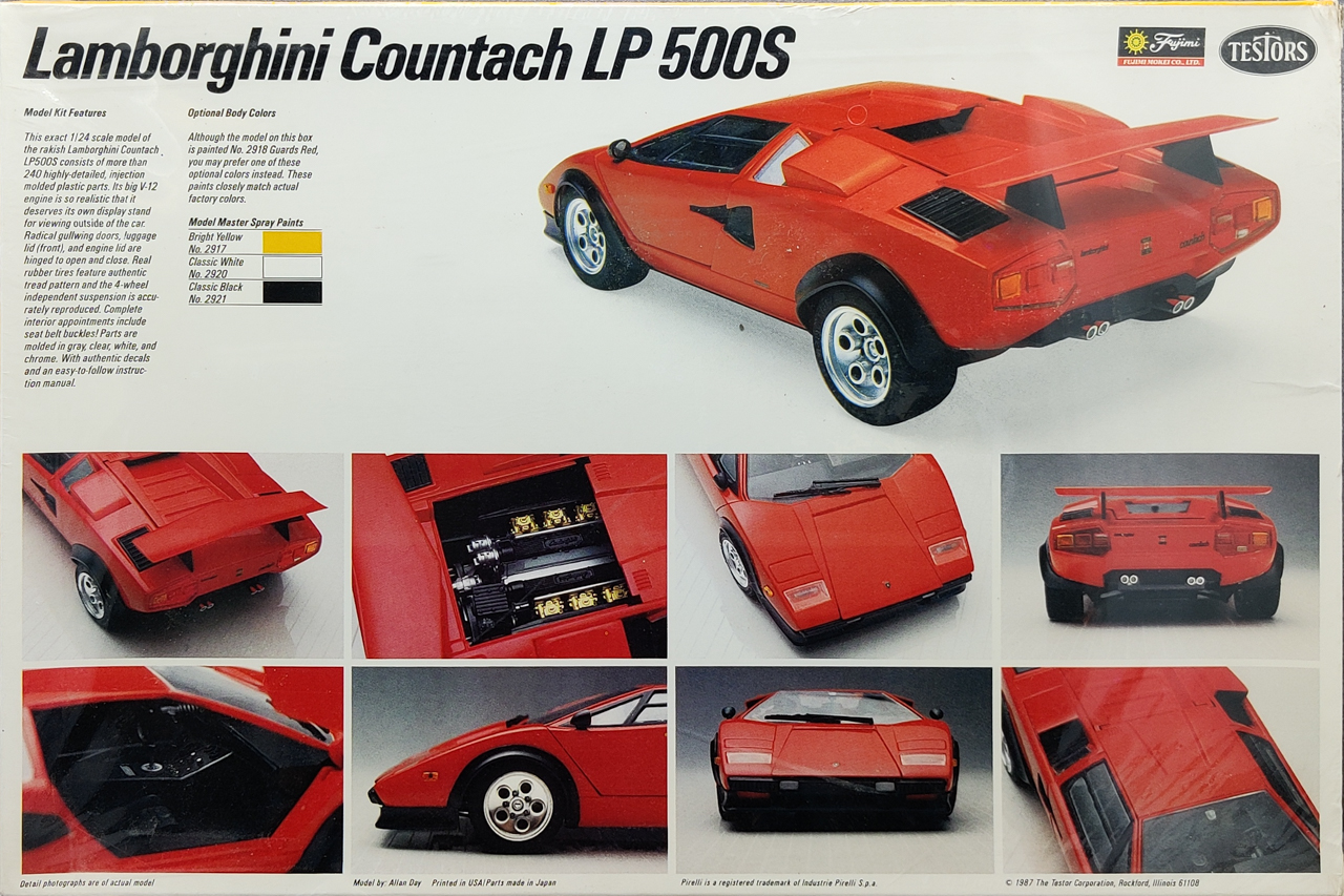 Testors/Fujimi Lamborghini Countach LP500s - Spotlight Hobbies
