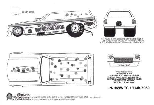 Slixx Decals Don Schumacher's 