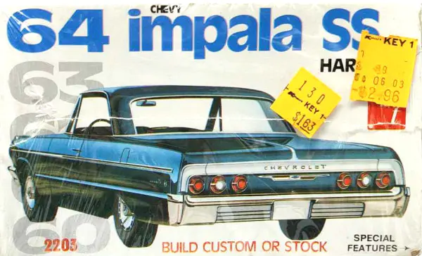 AMT sealed 1964 Chevy Impala SS HARDTOP build custom or