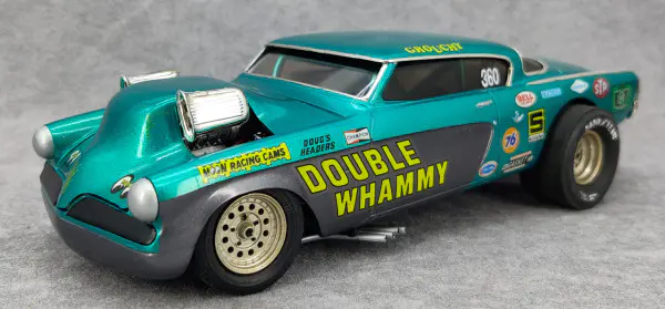 AMT “Double Whammy”1953 Studebaker Starliner Drag Car Built Kit