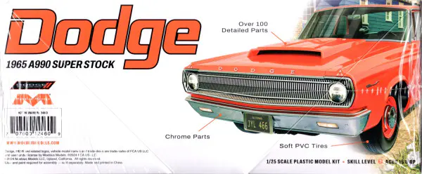 Moebius 1965 Dodge Coronet A990 Super Stock - Spotlight Hobbies