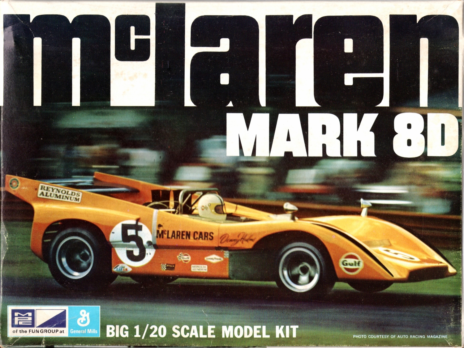 MPC Denny Hulme McLaren Mark 8d - 1/20 Scale - Molded in Orange