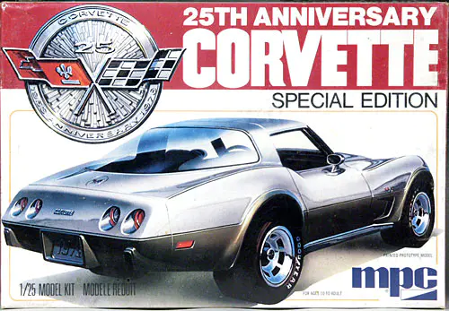 MPC 1970½ Corvette プラモデル New MPC Rainbow Vette Corvette Model Kit #1-7830 Factory Sealed 1