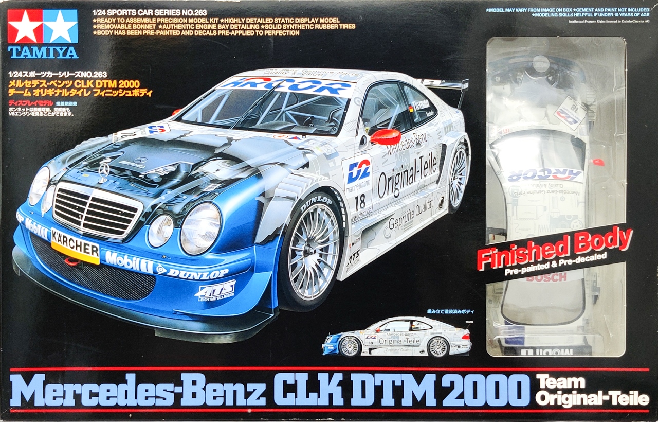 タミヤ ベンツ CLK DTM 2000 Team Original-Tile Tamiya 1/24 MERCEDES BENZ CLK DTM 2000 Team Original Tile