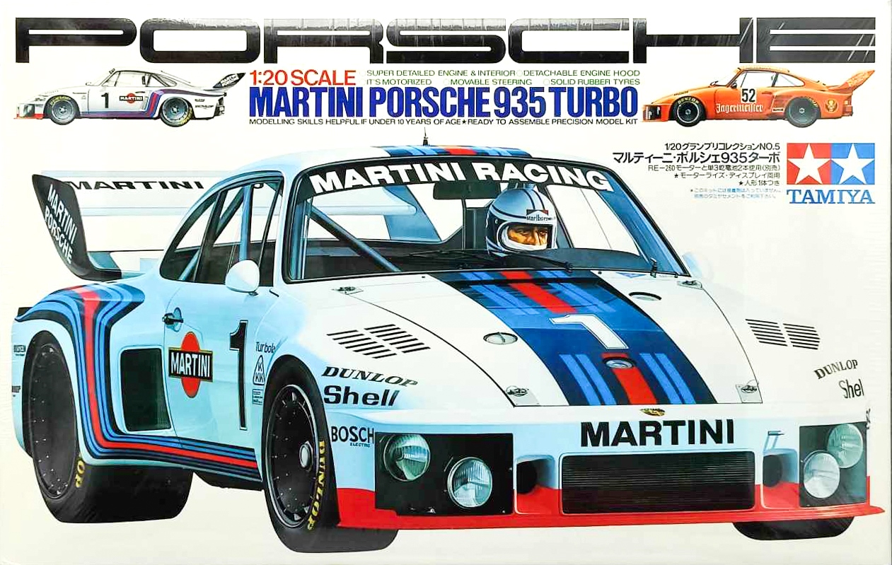 Building the Tamiya Porsche 935 Jägermeister #20005 – 1/20 scale English