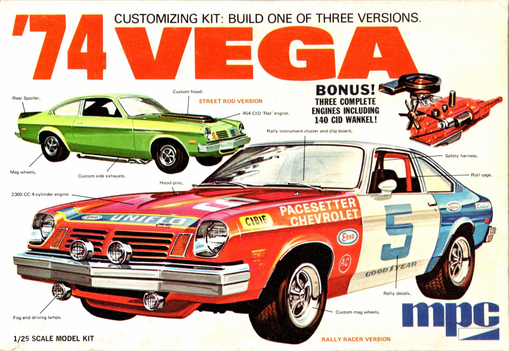 MPC 1974 Chevy Vega Stock, Street Rod or Rally Racer Spotlight Hobbies