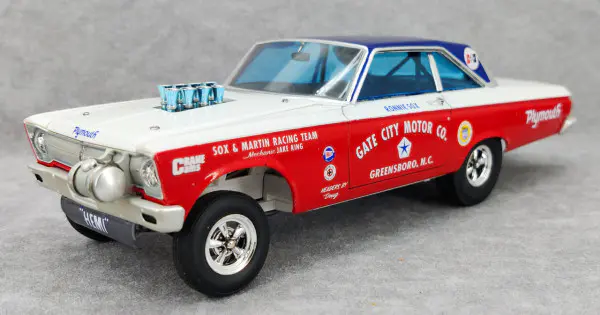 0*a様 BOLISM/1960（昭和35年発行） Moebius “Sox & Martin” 1965 Plymouth Satellite Hardtop Altered