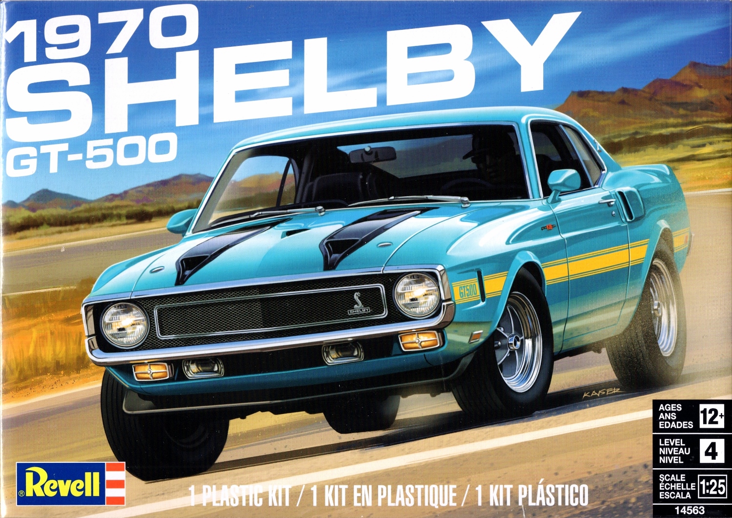 Revell SHELBY GT 500 プラモデル 1/25スケール 1970 Shelby GT-500 1/25 Revell