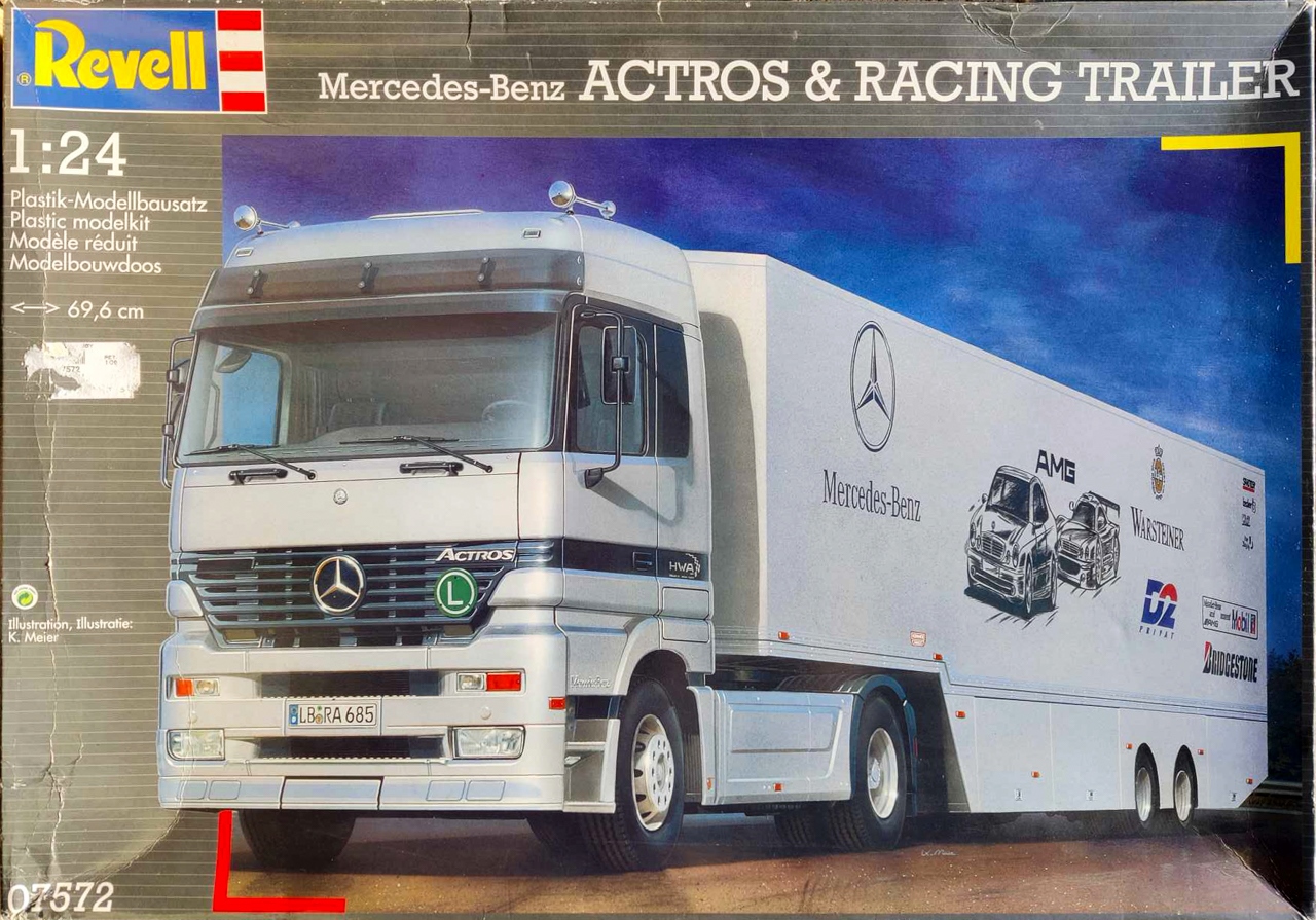 Hobby Mercedis Revell Of Germany Mercedes Benz Actros Semi Truck Tractor and Racing ...