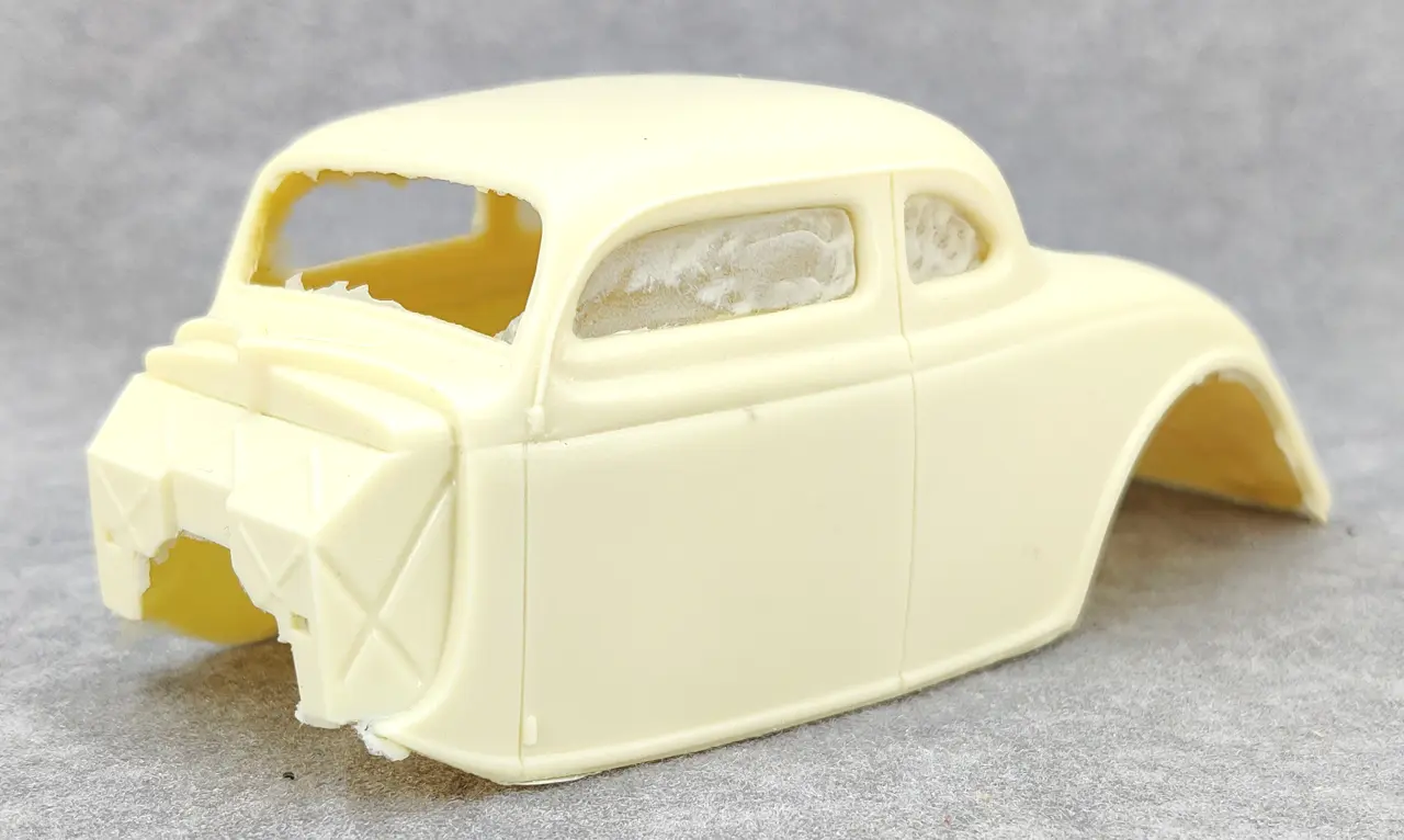 Jimmy Flintstone Resin 1936 Ford 5-Window Chopped - Spotlight Hobbies