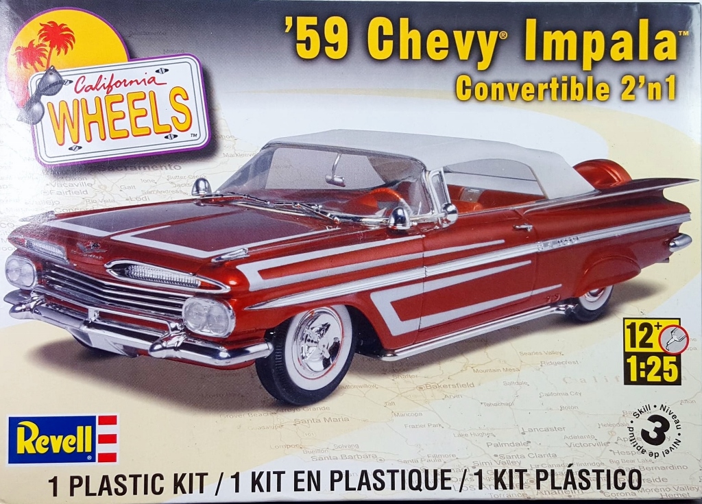 Revell/Monogram 1959 Chevy Impala Convertible - Stock or Custom ...